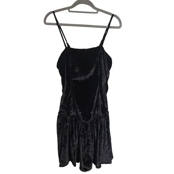 anthropologie maeve drop waist dress Black Broderie Drop Waist Mini Dress – Rare London